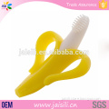 Banana baby silicone toothbrush toys for 1 year old teething symptoms